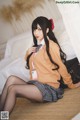 Coser@rioko凉凉子 Vol.060: 放课后的学姐 (50 photos)